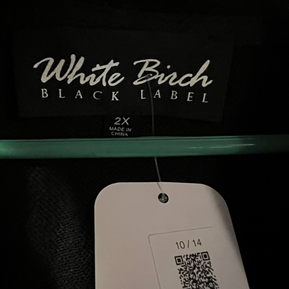 White Birch Black Label 2X new Black and Gray Mixed Media Jacket - Picture 3 of 5